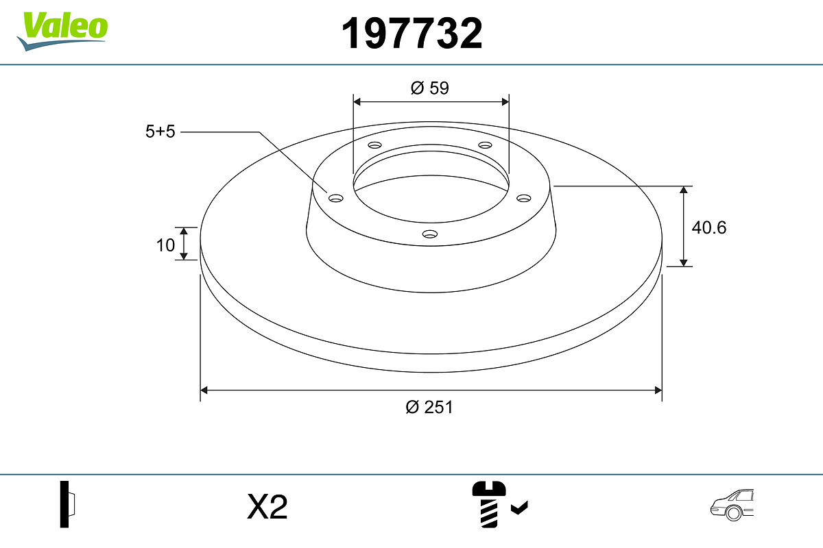 Brzdový kotúč VALEO